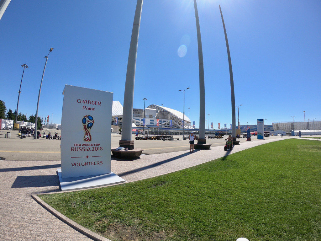 Solar charge station for FIFA World Cup by NEOSUN Energy