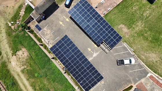 Solar carport neosun south africa project